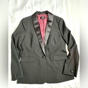 J Crew Tuxedo Jacket Blazer Womens Black 10